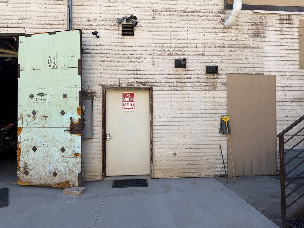 No Parking exterior entry